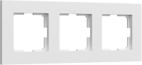 Рамка из пластика на 3 поста Werkel Slab белый матовый W0032961