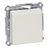 Розетка с крышкой (механизм) без шторок QFM Merten Systeme M Schneider Electric MTN2311-0319 полярно-белый