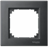 Рамка 1-постовая Schneider Electric M-Plan Merten Systeme M, антрацит MTN486114