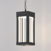 Уличный подвесной светодиодный светильник Frame LED IP54 Elektrostandard 1528 TECHNO LED серый