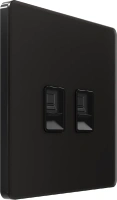 Розетка информационная С/У RJ-45 кат.5e 2-я, Полярная ночь Systeme Electric Infinity (FSE001085)