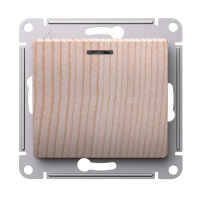 Выключатель 1-клавишный Systeme Electric Glossa с подсветкой, сх.1а, 10АХ, механизм, СОСНА GSL001513