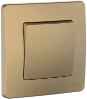 Переключатель 1-клавишный Systeme Electric Blanca С/У IP44 (сх.6), 10AX, 250В, ТИТАН BLNVS410604