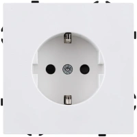 Розетка штепсельная SCHUKO 16A/250 В, белый матовый Kollinger Eclipse EC-014WH