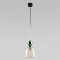 Подвесной светильник со стеклянным плафоном TK Lighting 11146  Sophia Green Cognac