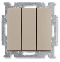 Выключатель 3-клав. шампань ABB Basic 55 2CKA001012A2163