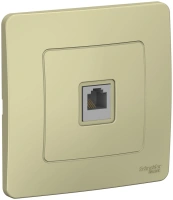 Розетка скрытой установки телефонная RJ11 Systeme Electric Blanca BLNIS011007, Бежевый