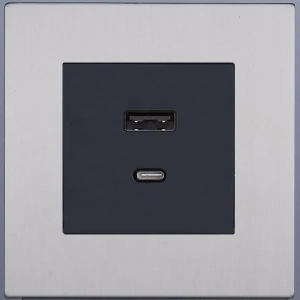 Розетка USB/C внутр. монтажа Bilbao (никель) Salvador STYLE SJAN55A5A12