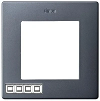 Рамка 4 местная графит 2400640-038 Simon 24 Essence