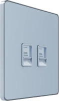 Розетка информационная С/У RJ-45 кат.5e 2-я, Стальное небо Systeme Electric Infinity (FSE001185)