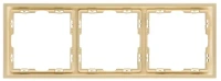 Рамка 3-постовая, золотой бархат Brionilux серия Z (ZGR3GD)