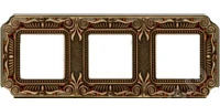 Рамка 3-пост Светлая бронза Fede Palace FD01363PBCL