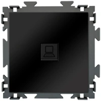 Розетка интернет RJ45 CGSS цв. Черный PL-W201C-BCM