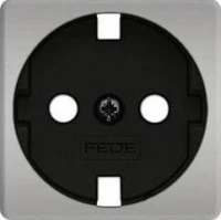 Розетка с шторками 2к | 3 16А 250 Fede FD16523 | FD04314CB-M | FD16-BAST
