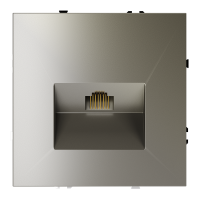 Розетка компьютерная Voltum S70 RJ45 кат.6, шелк VLS060104