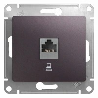 Розетка компьютерная RJ45 Systeme Electric (Schneider Electric) Glossa, сиреневый туман GSL001481K