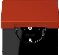 Розетка с крышкой Jung rouge vermillon 59 LC1520KIKL4320A