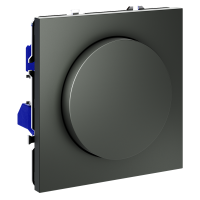 Светорегулятор поворотно-нажимной Voltum S70 пластик титан Soft touch 600 Вт (VLS070306)