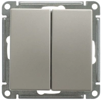 Переключатель 2-клавишный Systeme Electric (Schneider Electric) W59, шампань VS610-256-4-86