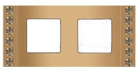 Рамка 2-пост Velvet Fede Crystal De Luxe FD01272OR