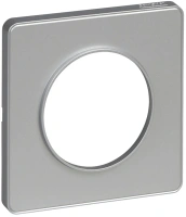 Рамка 1-постовая Odace Schneider Electric, алюминий S53P802