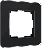 Рамка из стекла на 1 пост Elite черный Werkel Elite черный W0012448