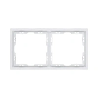 Рамка 2-постовая, белый бархат Brionilux серия Z (ZGR2WH)