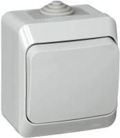 Выключатель 1-клавишный Systeme Electric Etude, серый BA10-041C