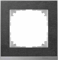 Рамка 1-постовая Schneider Electric M-Pure Merten Systeme M, сланец/алюминий MTN4010-3669
