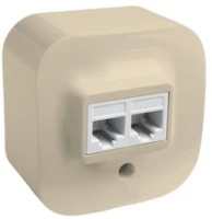 Розетка телефонная RJ11+RJ45 кат.5е UTP цвет слоновая кость 782251 Legrand Quteo