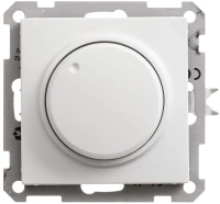 Светорегулятор (диммер) поворотно-нажимной Systeme Electric W59, LED, RC, 400Вт, механизм, БЕЛЫЙ SR-5S3-1-86