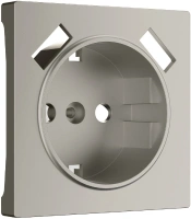 Розетка с заземлением USB тип A+A Werkel дымчатый W1271704+W1171501