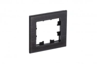 Рамка 1-постовая Systeme Electric AtlasDesign Nature, металл оникс ATN312301