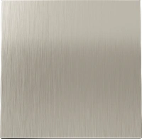 Перекрестный переключатель одноклавишный 10А Voltum S70 METAL никель Soft touch металл (VLS0105M + VLSM000111)