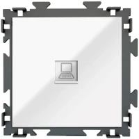 Розетка интернет RJ45 CGSS цв. белый PL-W201C-WCG
