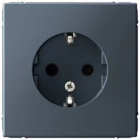 Розетка с заземлением со шторками Systeme Electric ArtGallery, 16А, грифель  GAL000745