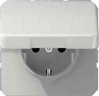 Розетка с крышкой Jung CD500 CD1520BFKLLG