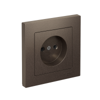 Розетка Systeme Electric AtlasDesign без заземления без шторок, 16А, в сборе, быстрозажим. клем., МОККО ATN000640S