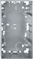 Коробка для накладного монтажа двухместная алюминий M Elegance Merten MTN510660 Schneider Electric
