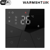 Терморегулятор Warmshtein Line Wi-Fi черный (CN2660)