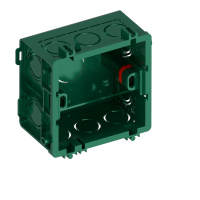 Коробка установочная 86х86 мм, стыкуемая, для сплошных стен, Зеленый Systeme Electric Infinity (FSE350000)