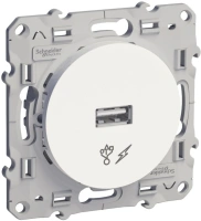 Розетка USB Odace Schneider Electric белый S52R408