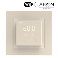 Терморегулятор программируемый ATOM Delta с Wi-Fi слоновая кость 16А CN2680