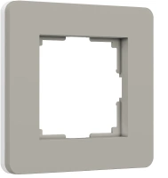 Рамка 1-постовая Werkel Split дымчатый-белый, soft-touch W0013067