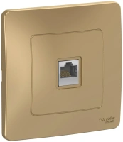 Розетка скрытой установки компьютерная RJ45 Systeme Electric Blanca BLNIS045004, Титан