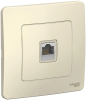 Розетка скрытой установки компьютерная RJ45 Systeme Electric Blanca, Молочный, BLNIS045002