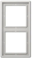 Рамка двухместная цвет светло-серый Jung LS990 LS982LG