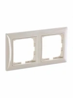 2 постовая рамка бежевая ABB Basic 55 2CKA001725A1485