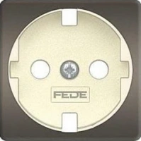 Розетка с шторками 2к | 3 16А 250 Fede FD16523 | FD04314GR-A | FD16-BAST