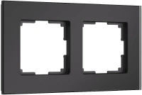 Рамка из стекла на 2 поста Werkel Senso черный soft-touch W0023108